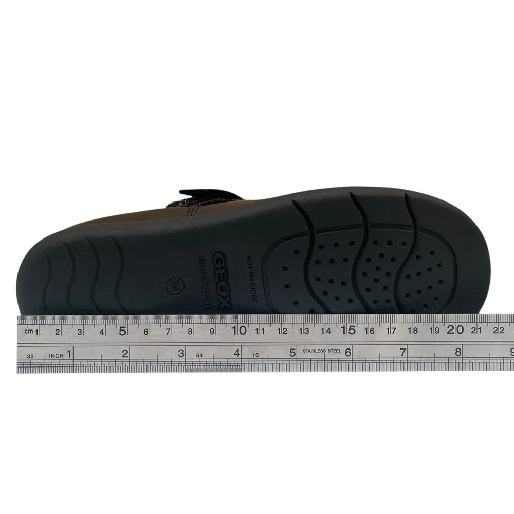 Geox Youth Big Girls Naimara T-strap‎ Dress School Shoes Size 3 Solid Black